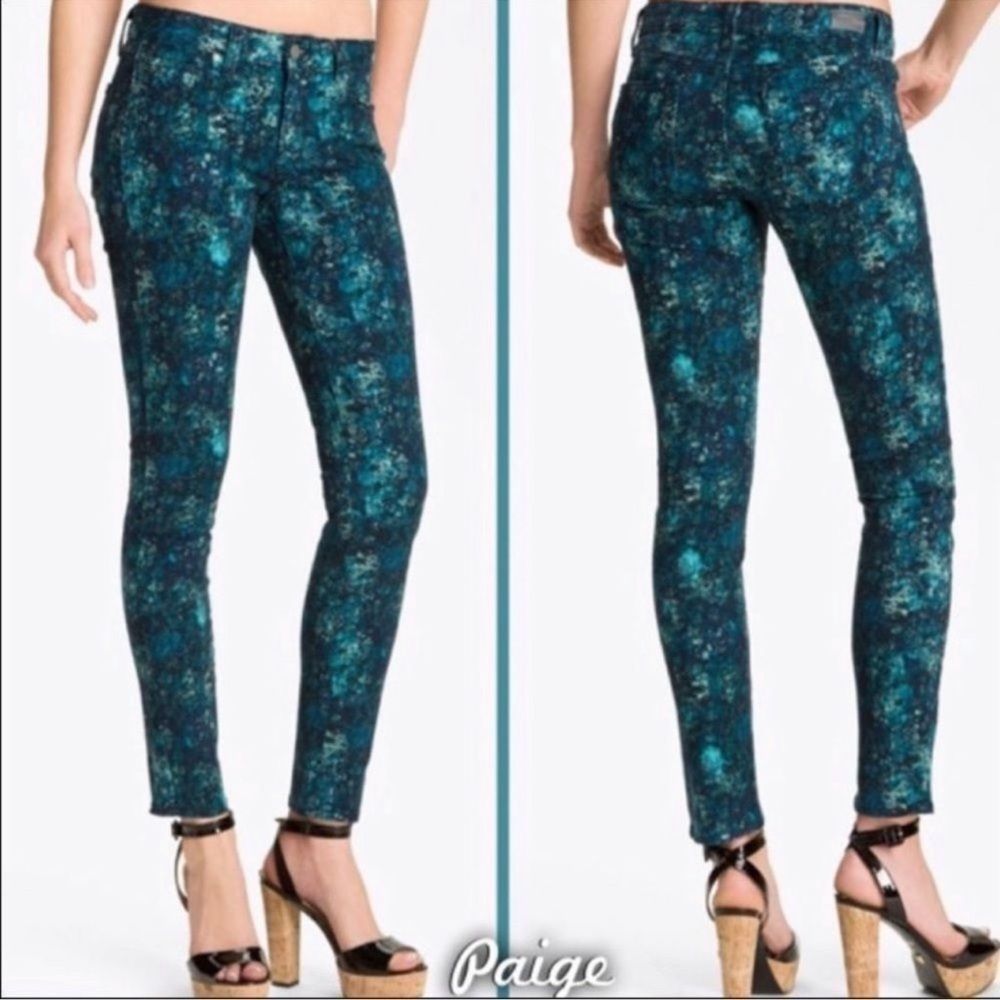 NWT Paige Skyline Ankle Peg skinny jeans size 25
